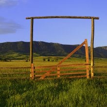 Ranch Gate Panorama