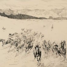 Edward Borein, Wild Horse Round Up