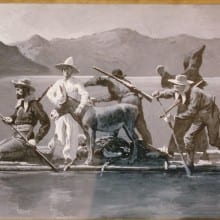 The Brinton Museum: Frederic Remington, Afloat on the Lake