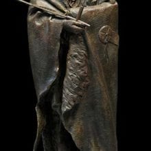 Barry Eisenach, Black Buffalo, bronze, 27 x 14 x 10, $6400