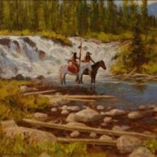 Gary Kapp, Blood Brothers II, oil on canvas, 12 x 16, $1750