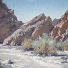 Matt Smith  Painted Canyon, oil, 10 x 14, $3100