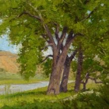 Ralph Oberg, Missouri River Cottonwoods, 12 x 12, $2200