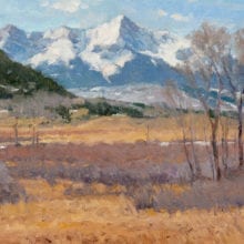 Ralph Oberg, San Juans from Pleasant Valley, 11 x- 4, $2200