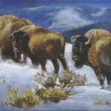 Veryl Goodnight, Winter Wary, oil, 15 x 22, $5000