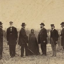 Alexander Gardner, General Terry, General Harney, General Sherman, Arapahoe, General Sanborn, Col. Tappan, and General Auger, 1868