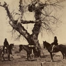 Alexander Gardner, Indian Burial Place on Deer Creek Near Ft. Laramie, 1868