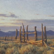 Old Fence Line with Little Rockies