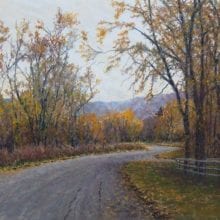 Paul Waldum, Along Big Horn Road, 18 x 24, $3400