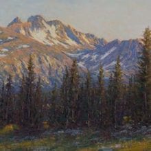Paul Waldum, Highland Park -Early Evening, pastel, 14 x 40, $4100