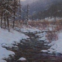 Paul Waldum, Winters Silence, pastel, 30 x 24, $4800