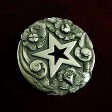 Javier Ribeyrol, Scarf Slide - Star, sterling silver, $925