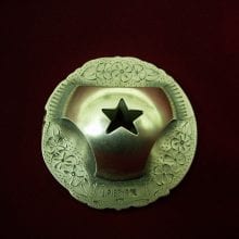 Javier Ribeyrol, Scarf Slide - Star, sterling silver, $925