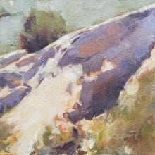 Chessney Sevier, Mooney Draw, oil on board, 6 x 6, $900