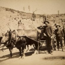 John C. H. Grabill (1849-1903), Gold Fever - Prospectors Going to the New Gold Field, 1889, albumen photograph