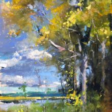 Jacob Aguiar, Bursting, Study, pastel, 8 x 6, $750