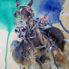 Esteban Diaz Mathe, Retrato Moderno, oil, $3500