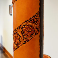 James F. Jackson, Leather Flower Vase, $1325