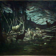 Hans Kleiber, Elk at Evening