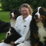 Ted Wadell with dogs
