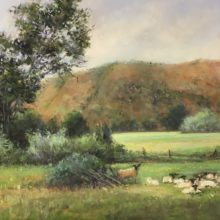 Beverly Schirmeier, Lay Me Down in Green Pastures, pastel, 12 x 16, $850