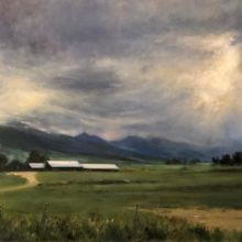 Beverly Schirmeir, Wide Open Skies, oil, 18 x 24, $1575