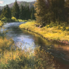 Elizabeth Rhoades, South Tongue River View, pastel, 24 x 36, $6000