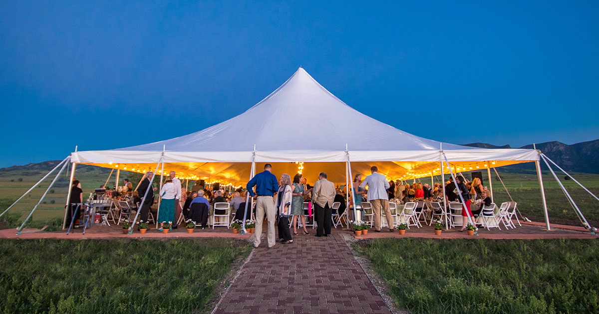 Photo of The Brinton Event pavilion at the 2015 Gala