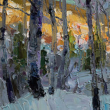 Gregory Packard, Above Shell Canyon, oil, 10 x 8, $1100 - SOLD