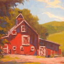 Lorenzo Chavez, Barn at the Third Cut Ranch, oil, 10 x 12, $1600