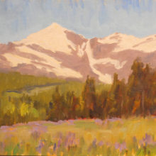 Lorenzo Chavez, June in the Big Horn Mountains, oil, 10 x 16, $2500