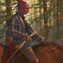 Doug Hall, Warrior's Path, oil, 8 x10, $1800