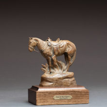 Dustin Payne, Pride of the Cavvietta, bronze, 7 x 5.5 x 3.5, $850