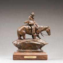 Dustin Payne, The Range Colt, bronze, 11.5 x 10 x 5, $2200