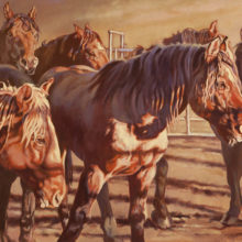 Ellen Dudley, Shadow Halters, oil on canvas, 24 x 36, $5,500
