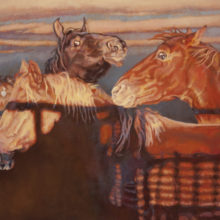 Ellen Dudley, Unseen Fence, oil on canvas, 18 x 24, $3,500