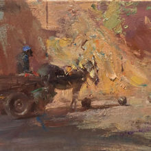 Huihan Liu, Medina of Marrakesh, oil, 8_x 10_, $2,400