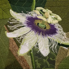 Lisa Charles, Purple Passion, thread painting, 8 X 10, $750 - SOLD