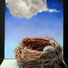 Lynn Thorpe, Nest Egg, oil, 8 x 10, $400