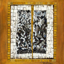 Marianne Vinich, Matthew 27 51-52, fused glass and mosaic, 8 x 10, $3500