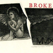Martin John Garhart, Broken, etching, 9 x 6, $175