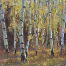 Paul Waldum, Autumn Evening Colors, pastel, 10 x 8, $850