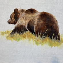 T. D. Kelsey, Grizzly Meadow, oil, 9x12, $550 - SOLD