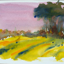 Terri M. Wells, Dreaming, watercolor, 6 x 8, $1000