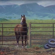 Dianne Panarelli Miller, Charlie’s Horse, oil on linen, 16 x 20, $2200