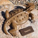 Horny Toad sculpture by Tony Hochstetler