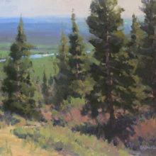 George Strickland, The Springs Trailhead View, oil, 11 x 14, $2100