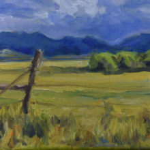 Carol Berry, Pasture Perfect, oil, 8 x 10, $475