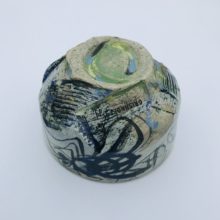 Glen Grishkoff, Ceramic Raku Fired Bug Tea Bowl, ceramic, 3 x 5 x 3, $145 (3)
