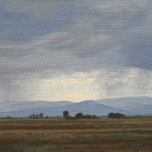 Linda Lillegraven, Foothills Rain Study, oil, 8 x 10, $900 - SOLD